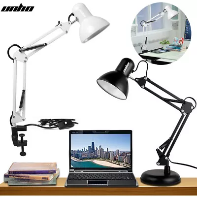 Folding LED Reading Desk Lamp Adjustable Metal Clamp Lamp  Dimming Night Light • $31.90