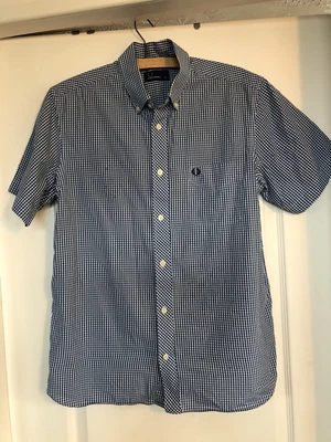 £8.99 • Buy Men’s Shirt Fred Perry Medium M Blue Check Mod Scooterist Ska Skinhead Skingirl