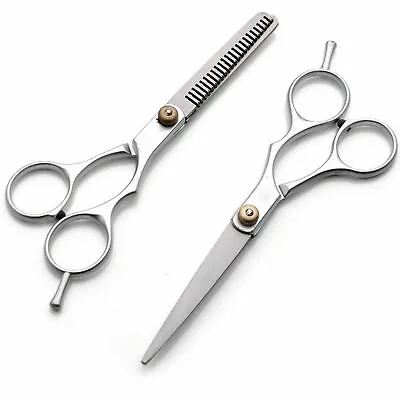 £3.95 • Buy 6” Professional Hair Cutting & Thinning Scissors Shears Hairdressing Set
