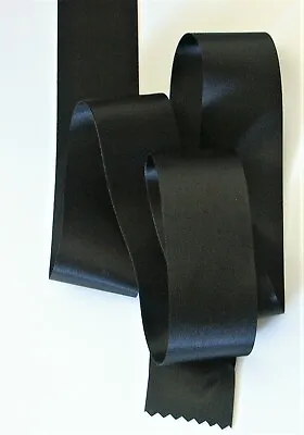 £10.33 • Buy BLACK Birch Satin Blanket Binding 73mm X 5 Metres 008030-6 BLACK NEW