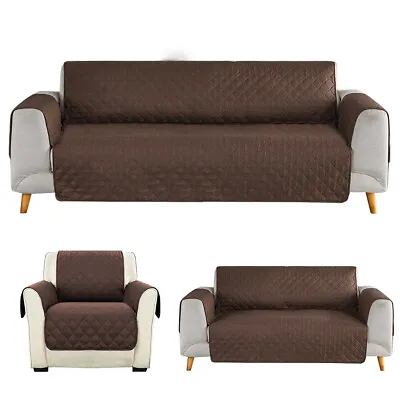 $12.99 • Buy 1/2/3 Seat Sofa Cover Couch Loveseat Slipcover Pet Dog Mat Furniture Protector