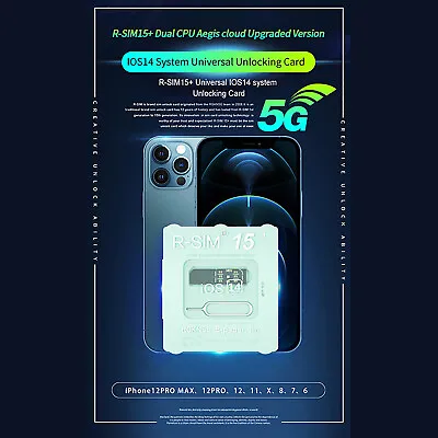 R-SIM15+ 5G Unlock Card Unlock 5G Signal For IOS14/iPhone System Universal • $13.11