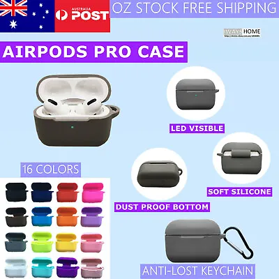 $5.95 • Buy Airpods Pro Case Shockproof Silicon Case Cover For Airpods Skin Anti Lost Strap 