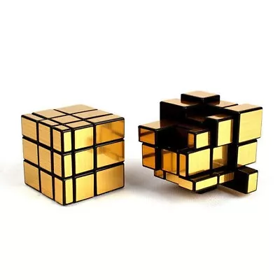ShengShou Mirror Cube 3x3x3 Gold Silver Speed Cubes Puzzles Educational Gifts • $10.58