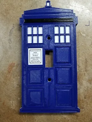 $8 • Buy Doctor Who Tardis Light Switch Cover Updated (3d Printed)