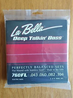 La Bella 760FL Deep Talkin' Bass Flatwound Bass Strings - Light • $36