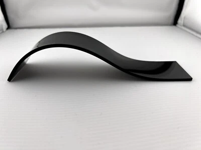 £3 • Buy Bracelet Watch Display Stand - Black Acrylic Curve - 4.5cm Wide 19.5cm Long
