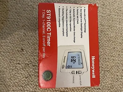 Honeywell ST9100C 1006 Timer Programmer 7 Day 1 Channel Boiler Heating Control • £40