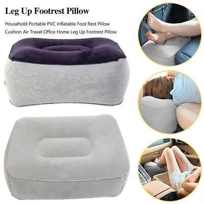 $13.89 • Buy Inflatable Travel Footrest Leg Foot Rest Air Plane Pillow Pad Kids Bed Portable
