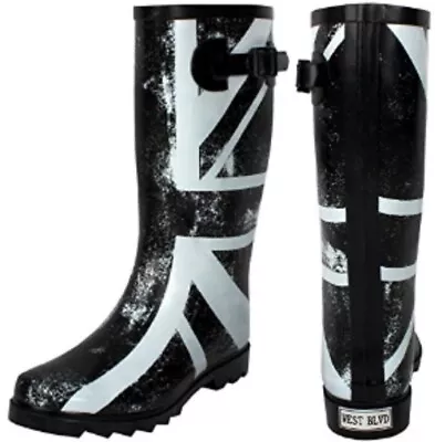 West Blvd British Flag Rainboots Sz: 10M-- $39.99 • $39.99