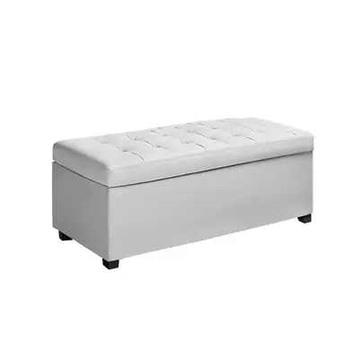 Artiss Storage Ottoman Blanket Box Footstool Leather Foot Stool Chest Toy Large • $110.26