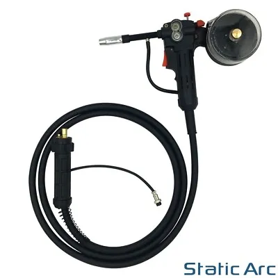 Mig Welding Spool Gun Torch Mb15 Euro Aluminium Wire Gas Gasless 3m Cable • £52.99