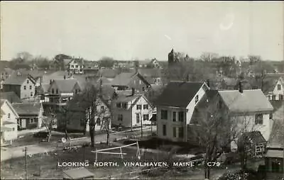 Vinalhaven ME Looking North Homes C1950 Real Photo Postcard • $14.79