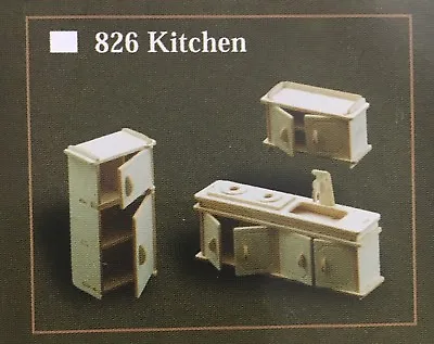 £6.79 • Buy 1/12th Scale Kitchen Room Furniture Set, Dolls House Miniatures