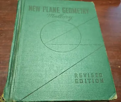 1943  New Plane Geometry Revised Edition  By Virgil S. Mallory HC Book • $4.75