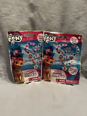 NEW Set Of 2 Sealed My Little Pony Surprise Charmy Bracelets Blind Bag Series 1 • $12.95