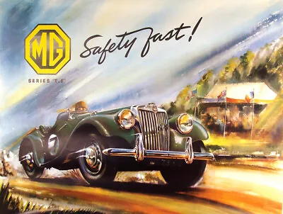 Vintage MG Series TF Poster Ad Reproduction Metal Sign Auto Garage Decor  • $19.99