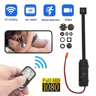 1080P HD Mini Camera Remote Control Cam Smallest Cam Micro Black Screw Body DVR • $25.66