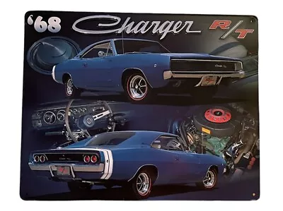Vintage Replica 1968 Dodge Charger RT Metal Sign 15x12 Man Cave Shop • $18.17