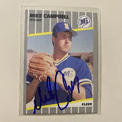 1989 Fleer Mike Campbell Autograph Card  • $1.59