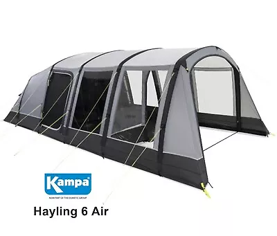 Kampa Hayling 6 Air - Inflatable 6 Berth Family Tent Easy To Pitch - 9120001253 • £595