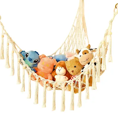 Toy Storage Hammock Organizer For Plush Toys In Nursery Room With LED Lights • $17.99