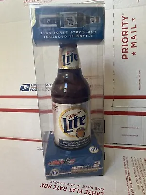 Action Racing Rusty Wallace #2 Miller Lite Bottle With 1/64 Car Inside 2002 Ford • $8