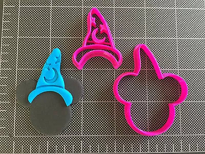 Mickey Mouse Wizard Cookie Cutter / Fondant Cutter / Cupcake Topper / Wizard  • $6