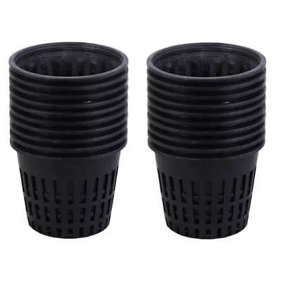 20pcs Hydroponic Baskets Hydroponic Container Garden Net Cup Garden Mesh Net Pot • £10.55
