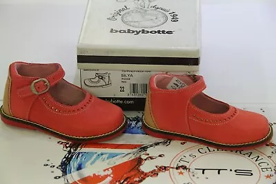Babybotte 'silya'  Girls Childs Leather Shoes Size Uk 5 Eu 22 • £12
