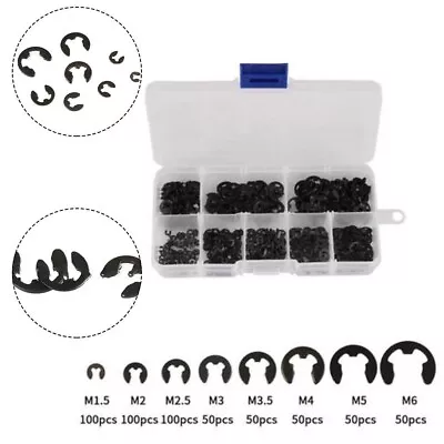 Best Durable E Clips Assorted Kit M1.5 - M6 Reliable Retaining With Box • $10.73