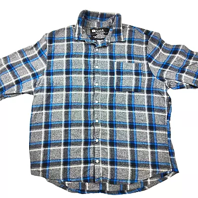 Sote Salt Of The Earth Shirt Men's Size Large Flannelet Long Sleeve Button Up 🔥 • $19.58