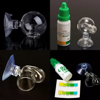 Aquarium Carbon Dioxide CO2 Monitor Glass Drop Ball Checker Tester PH Indicator • $4.99