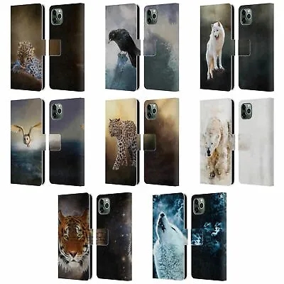 SIMONE GATTERWE ANIMALS 2 LEATHER BOOK WALLET CASE COVER FOR APPLE IPHONE PHONES • $22.95