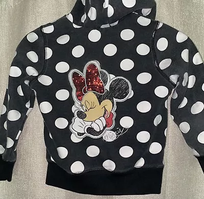 Disney Minnie Mouse Sequin Hoodie Size 5/6 So Cute!! • $12.77