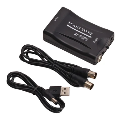 £12.94 • Buy 1PC Scart To RF Video  Converter Portable Mini 67.25Mhz/61.25Mhz Converters