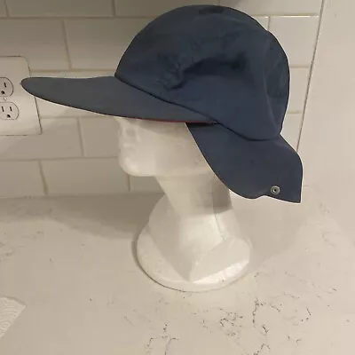 VTG Eddie Bauer Hat Cap XL Fly Fishing Ear Neck Flap Long Bill USA Outdoor • $19