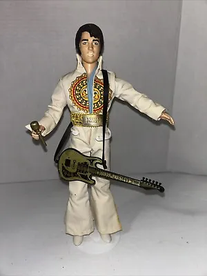 Elvis Doll With Clothes Shoes Guitar And Microphone. Preowned • $19.99