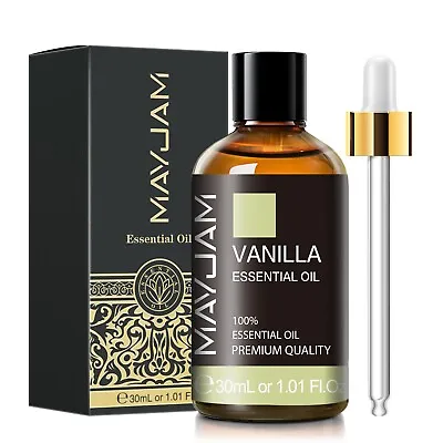 MAYJAM Vanilla Essential Oils 100% Pure & Natural  For Diffuser 10ml30ml100ml • $4.99