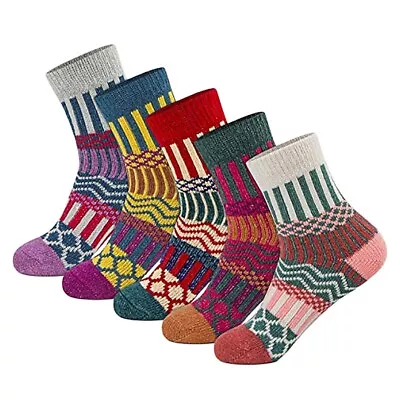 Autumn And Winter Retro Ethnic  Ladies Socks Thick Warm Boots Socks  Size 57982 • $19.47