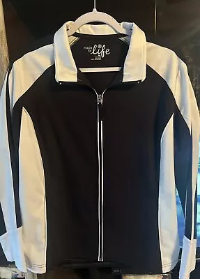 Made For Life Ladies Size Petite XL Jacket Black And White 2 Front Pockets • $15