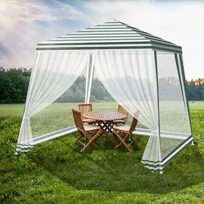 $93.85 • Buy Gazebo Outdoor Tent Marquee Mesh Side Wall Party Event Waterproof Steel Frame