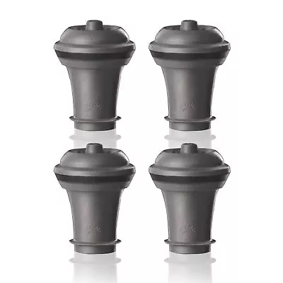 Vacu Vin Wine Saver Vacuum Stoppers - Set Of 4 - Gray - For Wine Bottles - Ke... • $25.58