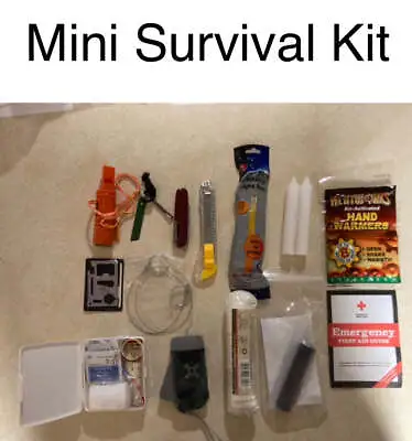 Mini Survival Kit Camping Car Bug Out Tactical Kit • $32