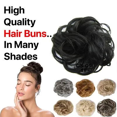 Curly Messy Hair Bun Piece For Scrunchie Fake Natural Bobble Hair Extensions • £2.47