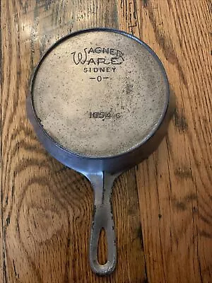 Vintage CAST IRON SKILLET Pan WAGNER WARE NO.4 Heat Ring Nickel Plating. • $60