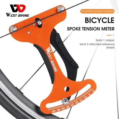 WEST BIKING Bike Wheel Checker Spoke Tension Meter Tensionmeter Repair Tool • $17.99