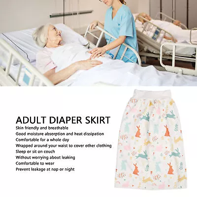 Adult Diaper Skirt Wearable Incontinence Bed Pads Leakproof For Elderly(XL ) GRS • $37.58