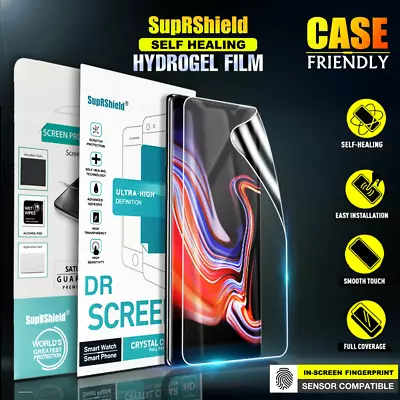 Samsung Galaxy S8 S9 S10 Plus Note 8 9 SupRShield Full Coverage Screen Protector • $4.95