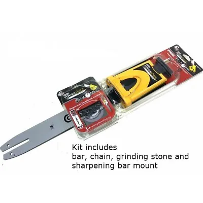 £55.99 • Buy POWERSHARP 14  GUIDE BAR & CHAIN Sharpens On Saw 542311 PS50E Combination NEW